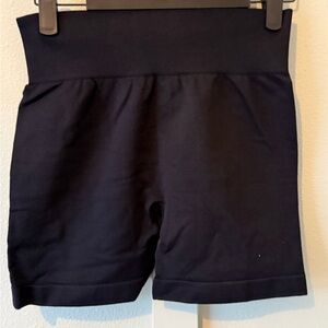 High-Rise Black Bike Shorts for Women